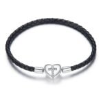 Bracelet Leather Silver