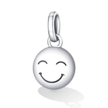 Happy Vibes Silver Smile Charm