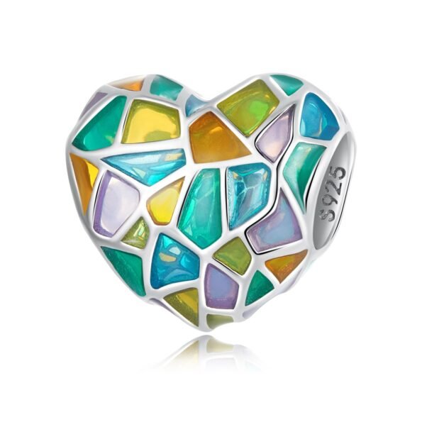 Mosaic Heart Charm