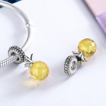 Pineapple Crystal Charm