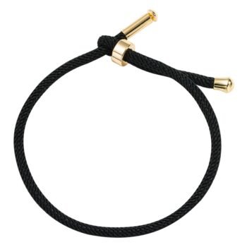 String Pull Black Bracelet