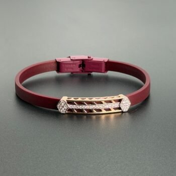 Burgundy Arrow Bracelet