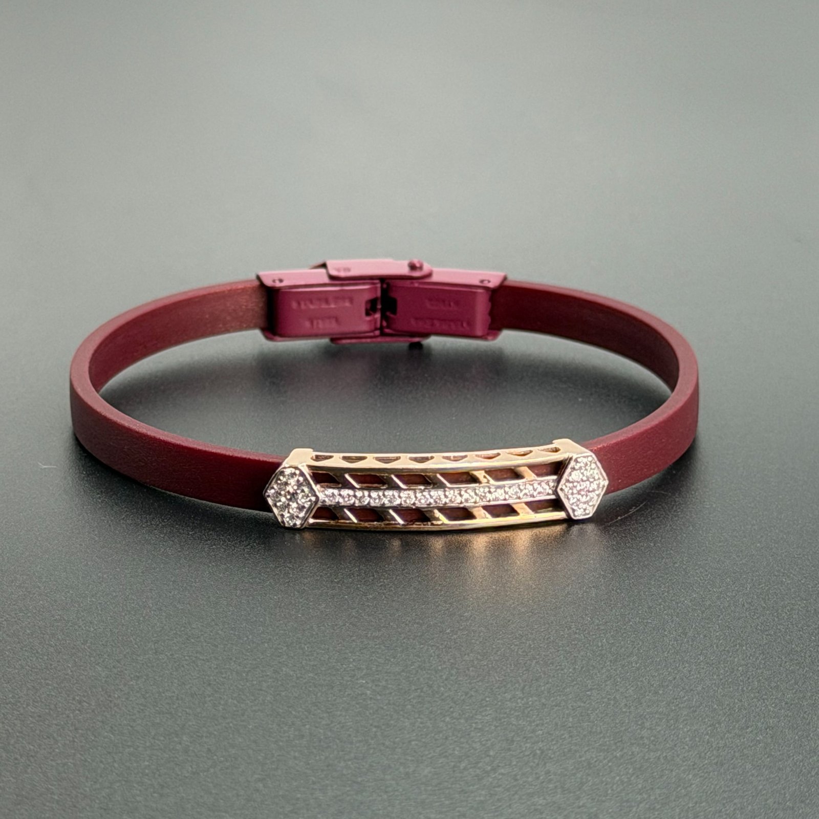 Burgundy Arrow Bracelet