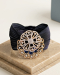 Midnight Rosette Mesh Cuff