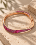 Crimson Petal Bangle
