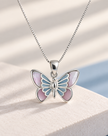 Flutterwing Butterfly Pendant Necklace