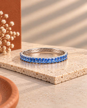 Sapphire Baguette Bangle